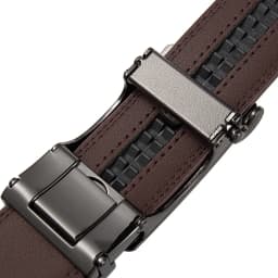 OYIFAN Automatic Buckle Belt for Men, High Quality Genuine Leather Belt, Adjustable Ratchet Belt Fashion Designer Belt Men