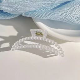3pcs 4.5-inch large clear claw hairpin, suitable for thick and thin hair, fixed hair, travel and vacation