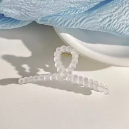 3pcs 4.5-inch large clear claw hairpin, suitable for thick and thin hair, fixed hair, travel and vacation