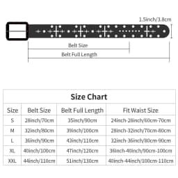 Studded Belt Women Y2K Belt Metal Punk Rock Style Rivet Faux Leather Belts with Cross Rivet for Jeans Pants