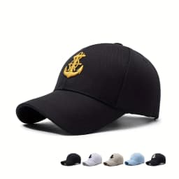 Spring Summer Sun Protection Hat for Men and Women Couple's Versatile Three-dimensional Boat Anchor Trendy Student Sports Cap