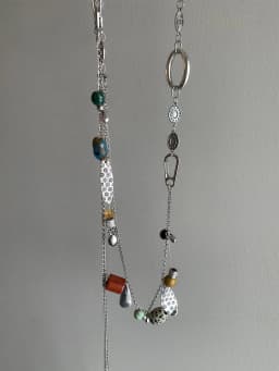 Natural gemstone vintage feel original niche design multi-functional waist chain