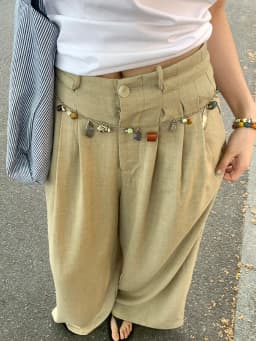 Natural gemstone vintage feel original niche design multi-functional waist chain