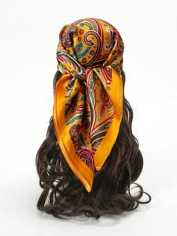 Luxury Print Imitation Silk Square Scarf Women Spring Neck Tie Shawl Wraps Female Hair Hand Wrist Headkerchief Hijab Bandana