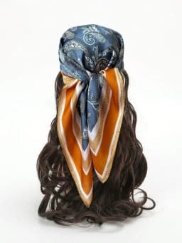Luxury Print Imitation Silk Square Scarf Women Spring Neck Tie Shawl Wraps Female Hair Hand Wrist Headkerchief Hijab Bandana