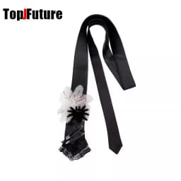 ”Scarlet Spider“ Halloween Women Men Steampunk Pre-Tied Tie Punk Y2K Girl Couple Gothic Lazy Versatile JK Tie Adjustable Dark
