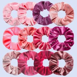 12 Pack Velvet Hair Scrunchies Scrunchy Hair Ties Elastic Hair Bands Ropes Scrunchie for Women or Girls Hair Accessories
