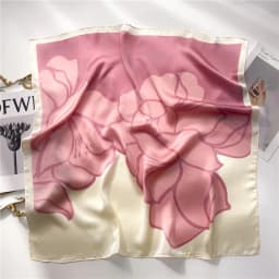 Print 70cm Floral Satin Headkerchief Women Luxury Design Neck Tie Scarf Female Hair Hand Wrist Foulard Shawl Hijab Bandana New