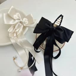 Hair Claw Ribbon Bow Grip Large Shark Clip Hair Claw Clip Hair Accessories for Women Hair Pins and Clips