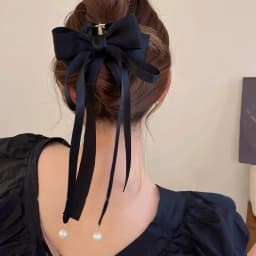 Hair Claw Ribbon Bow Grip Large Shark Clip Hair Claw Clip Hair Accessories for Women Hair Pins and Clips