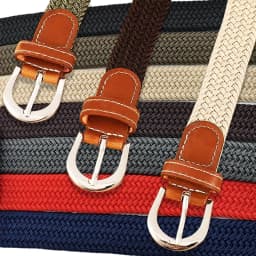 Unisex Casual Outings Canvas Elastic Belt, Woven Elastic Band, Party, Daily Commuting