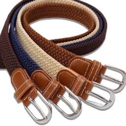 Unisex Casual Outings Canvas Elastic Belt, Woven Elastic Band, Party, Daily Commuting