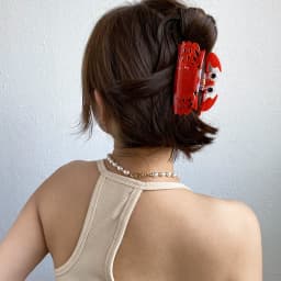 Fashion Crab Printed Pattern Acrylic Shark Hair Clip Claw For Women New Chic Ponytail Hairpin Hair Accessorie Headress Tool