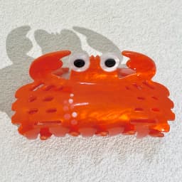 Fashion Crab Printed Pattern Acrylic Shark Hair Clip Claw For Women New Chic Ponytail Hairpin Hair Accessorie Headress Tool