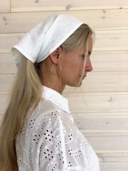 Solid Color Headscarf Elegant White Triangle Hair Scarf Hair Bands Turban Headbands For Women Retro Bandana Hair Accessories