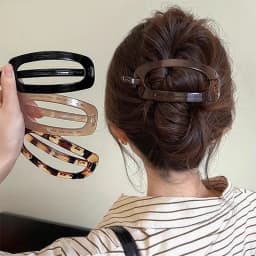 12CM Fashion Oval Hair Claw Clip for Women New Design Leopard Curved Flat Styling Barrettes Acrylic Lying Down Hair Accessories