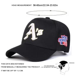 Unisex A'S Letter Embroidery Baseball Caps Spring Autumn Outdoor Adjustable Casual Hats Sunscreen Hat Sports Cap