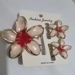 1/3Pcs Elegant Alloy Hawaiian Flower Clips Oil Dropping Hair Accessories Gradient Flower Hair Clip Shark Clip Hairstyles