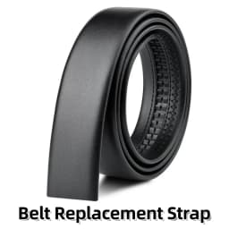 Automatic Belt Replacement Strap Genuine Leather Belt For 3.7cm-4cm Automatic Buckle Adjustable Ratchet Belt