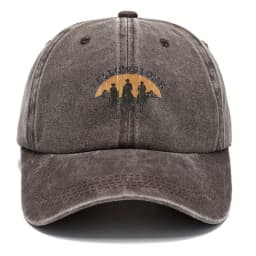 Yellowstone Dutton Farm vintage vintage vintage baseball cap, lightweight dad hat, Western cowboy silhouette and sunset pattern