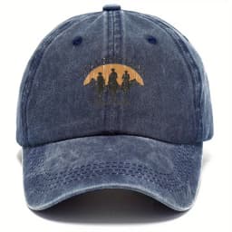 Yellowstone Dutton Farm vintage vintage vintage baseball cap, lightweight dad hat, Western cowboy silhouette and sunset pattern