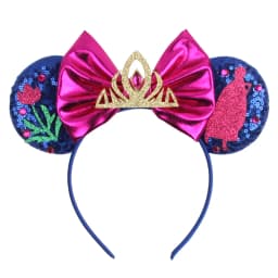 Cute Rapunzel Hair Bands for Women Chameleon Sun Flower Ears Headbands Kids Sequins Bow Hairband Girl Tangled Hair Accessories