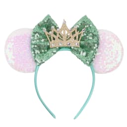 Cute Rapunzel Hair Bands for Women Chameleon Sun Flower Ears Headbands Kids Sequins Bow Hairband Girl Tangled Hair Accessories