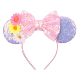 Cute Rapunzel Hair Bands for Women Chameleon Sun Flower Ears Headbands Kids Sequins Bow Hairband Girl Tangled Hair Accessories