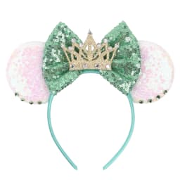 Cute Rapunzel Hair Bands for Women Chameleon Sun Flower Ears Headbands Kids Sequins Bow Hairband Girl Tangled Hair Accessories