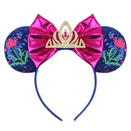 Cute Rapunzel Hair Bands for Women Chameleon Sun Flower Ears Headbands Kids Sequins Bow Hairband Girl Tangled Hair Accessories