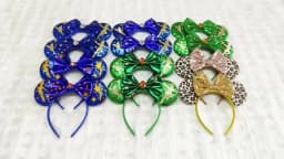 Cute Rapunzel Hair Bands for Women Chameleon Sun Flower Ears Headbands Kids Sequins Bow Hairband Girl Tangled Hair Accessories