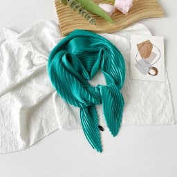 26 Colors Women Square Scarf Skinny Ribbon Head Neck Small Pleated Hair Tie Band Kerchief Satin Foulard Scarves Headscarf