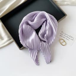 26 Colors Women Square Scarf Skinny Ribbon Head Neck Small Pleated Hair Tie Band Kerchief Satin Foulard Scarves Headscarf