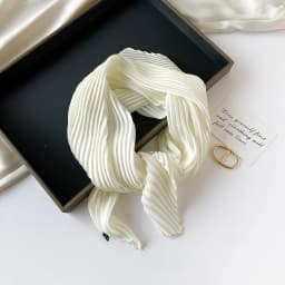 26 Colors Women Square Scarf Skinny Ribbon Head Neck Small Pleated Hair Tie Band Kerchief Satin Foulard Scarves Headscarf