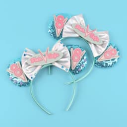 Newest Cartoon Cute Glitter Sequins Bow Headband 2026 DIY Headwear for Adults Kids Holiday Party CosplayHairband