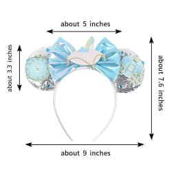 Newest Cartoon Cute Glitter Sequins Bow Headband 2026 DIY Headwear for Adults Kids Holiday Party CosplayHairband