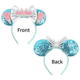 Newest Cartoon Cute Glitter Sequins Bow Headband 2026 DIY Headwear for Adults Kids Holiday Party CosplayHairband