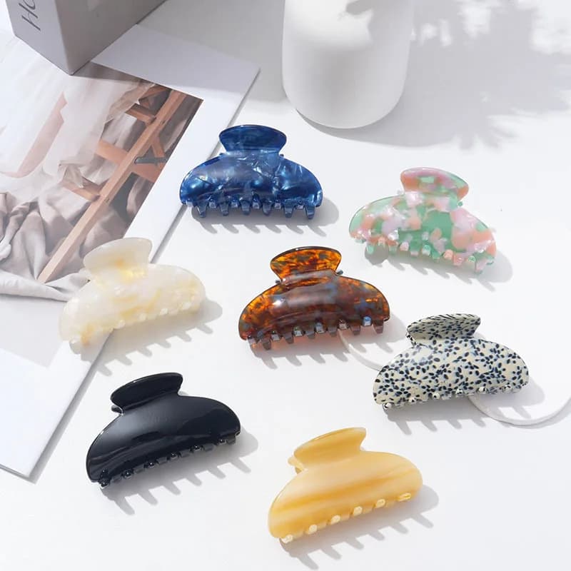 1pc high-end acetate claw clip, shell design for the back of the head, Korean style shark clip,new style accessory