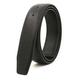 3.3 Cm Board Buckle Pin Buckle Belt Strip, Belt Body, Buckle-Free White and Blue-Gray Genuine Leather Perforated Belt