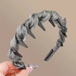 Elegant Temperament Rhinestone Mesh Headband for Woman Toothed Non-slip Hair Band Fashion Girl Face Washing Headband
