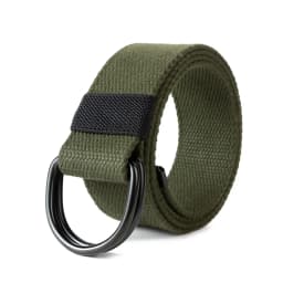 Canvas Men Belt High Quality Unisex Double D-Ring Buckle Waistband Casual Canvas Female Belt Casual Sports Belt Tactical Belts