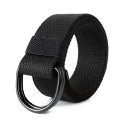 Canvas Men Belt High Quality Unisex Double D-Ring Buckle Waistband Casual Canvas Female Belt Casual Sports Belt Tactical Belts