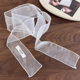 6x150cm Summer Beach Sheer Long Skinny Scarf Organza Ribbon Headband Spring Fashion Girl Y2K Party Decoration Narrow Scarf