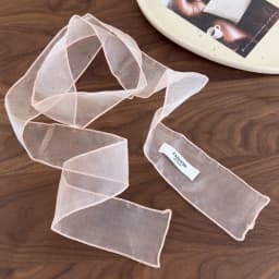 6x150cm Summer Beach Sheer Long Skinny Scarf Organza Ribbon Headband Spring Fashion Girl Y2K Party Decoration Narrow Scarf