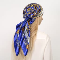 2025 Silk Shawl Square Scarf For Women Print Headband Foulard Satin Hijab Hair Bands Neckerchief Female Head Wraps Bandana