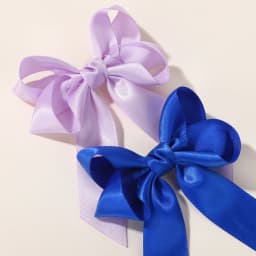 2pcs/set Large Satin Ribbon Bows Hair Clip for Women Girls Sweet Ponytail Holder Bowknot Hairpin Barrettes Hair Accessories Gift