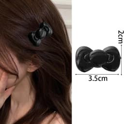 Kawaii Bow Hairpin Cute Girls Women Heart Side Clip Bangs Duckbill Hair Clips Elegant Barrette Casual Fashion Hair Accessories