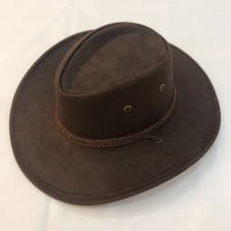 Cowboy Hat Classic Western Cowboy Hats with Adjustable Neck Draw String Vintage Cattleman Hat for Dress-Up Parties Costume GIft