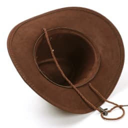 Cowboy Hat Classic Western Cowboy Hats with Adjustable Neck Draw String Vintage Cattleman Hat for Dress-Up Parties Costume GIft