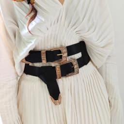 Female Waist Gothic Elastic Corset Belt Female Stretch Cummerbunds High Quality Luxury Designer Black Punk Wide Belts For Women